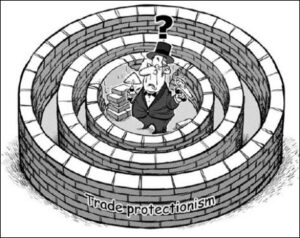 протекционизм карикатура